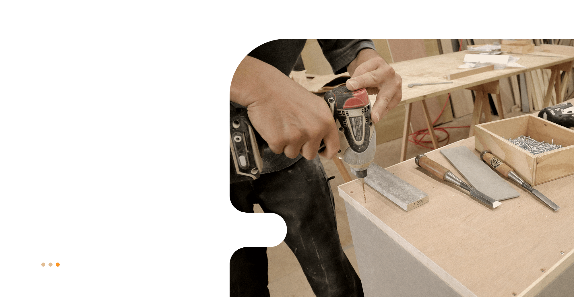 つくるものに、誇りを 美しさは、丁寧な仕事から。